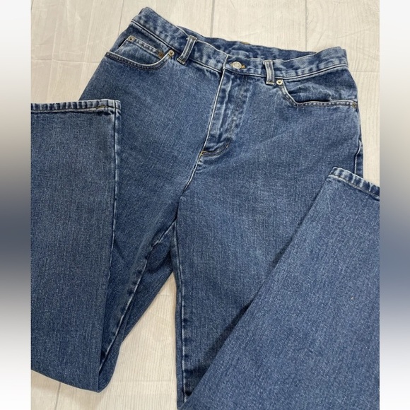 Vintage Lauren Jeans Co By Ralph Lauren Denim Woman’s Size 6 Med Wash Straight - Picture 6 of 9